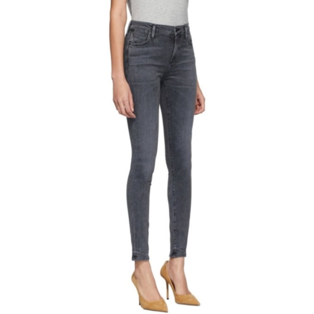 Citizens Of Humanity Rocket High Rise Grey Wash Retro 80s Skinny Jeans 26